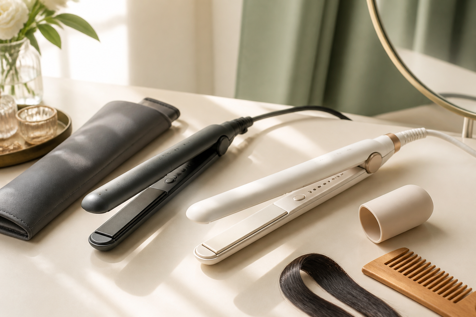 ヘアアイロン2商品を並べた比較イメージ