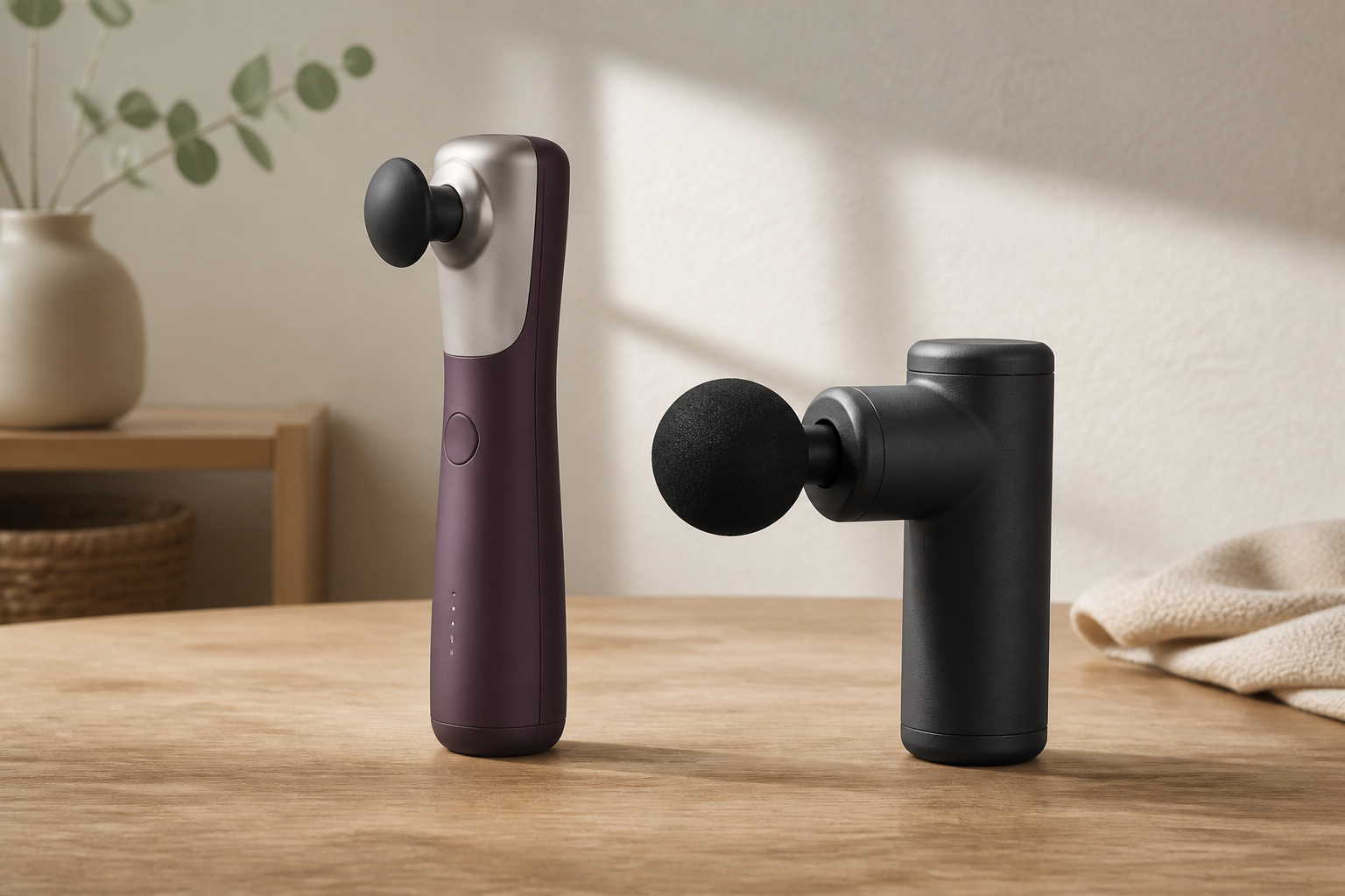 エクサガンLUXEとuFitのボディケア機器比較イメージ